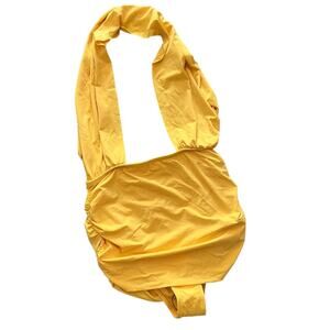 $11SALE!!! Sauipe Yellow Monokini Swimsuit One Piece Size S